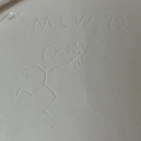 Vtg Collectible Decorative Plate Girl with Goat Little Boo Peep 1972 Signed MCW - Picture 11 of 15